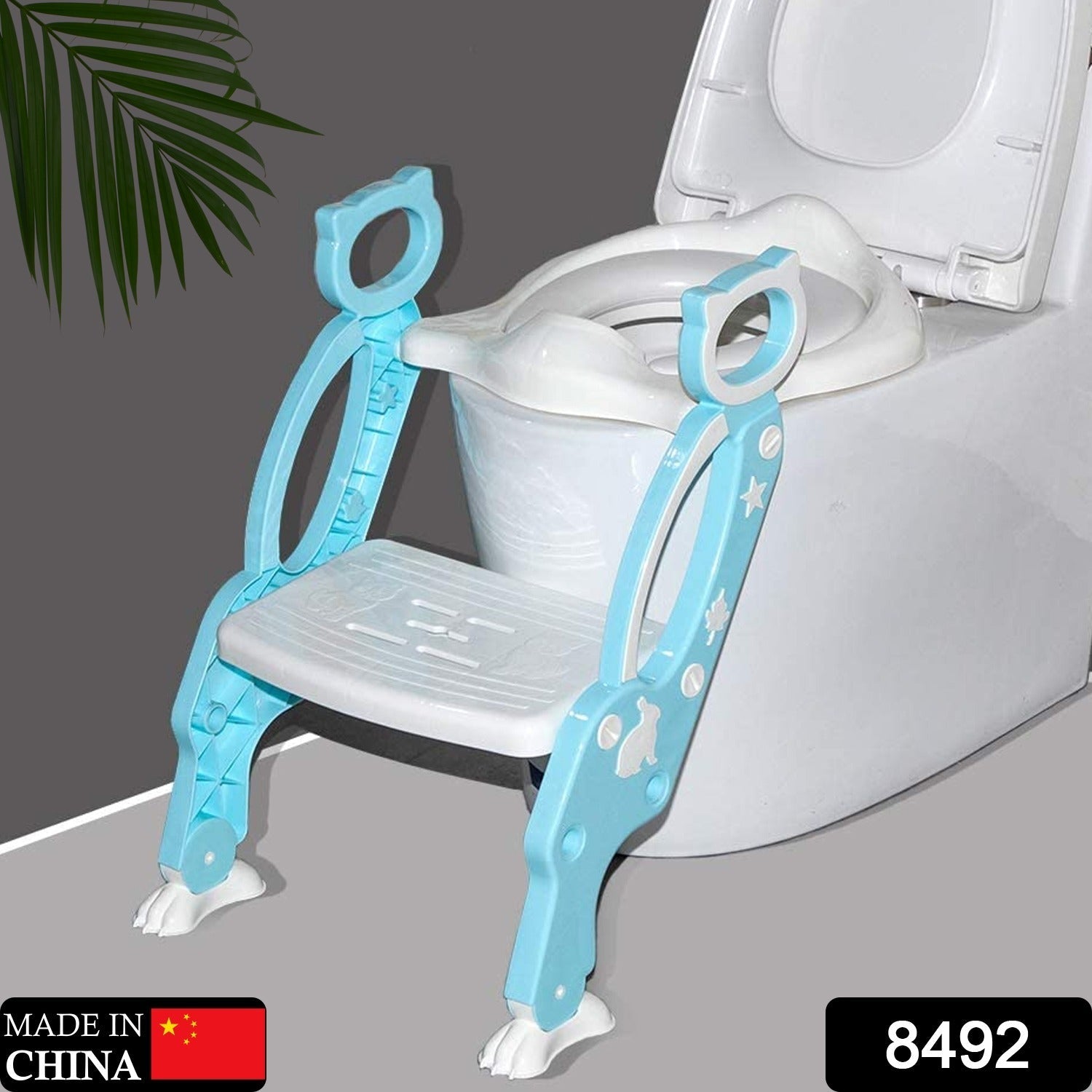 8492 2 In 1 Potty Training Toilet Seat with Step Stool Ladder for Boy and Girl Baby Toddler Kid Children’s Toilet Training Seat Chair with Soft Padded Seat and Sturdy Non-Slip Wide Step, Make Potty Easier For Your Kids (Multi-Color) 8492 2 In 1 Potty Training Toilet Seat with Step Stool Ladder for Boy and Girl Baby Toddler Kid Children’s Toilet Training Seat Chair with Soft Padded Seat and Sturdy Non-Slip Wide Step, Make Potty Easier For Your Kids (Multi-Color)